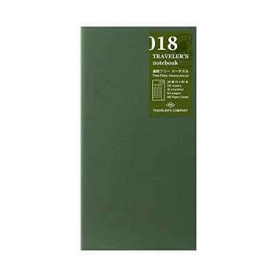 Immagine di Designphil TRAVELER&#039;S notebook/portatile Refill 018 Free Diary [Weekly Vertical] 14379006 (Japan Import)
