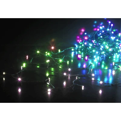 Immagine di Sygonix SY 5136978 Catena luminosa con controllo app Interno/esterno rete elettrica Numero di lampadine 120 LED (monocolore) RGB Lunghezza illuminata: 9 m