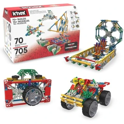 Immagine di K&#039;NEX 13419 Imagine 70 Model Building Set, Educational Toys for Kids, 705 Piece Stem Learning Kit, Engineering Fun and Colourful Construction Children Aged 7 +