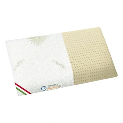 Immagine di Kiby® Cuscino per Lettino (Certificato OEKO TEX® e CERTIPUR™) in MEMORY FOAM YLANG TOUCH® ed Esterno Aloe Vera, Lavabile Sfoderabile