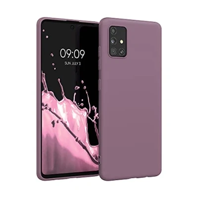Immagine di kwmobile Custodia Compatibile con Samsung Galaxy A51 Cover Back Case per Smartphone in Silicone TPU Protezione Gommata uva