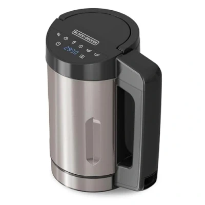 Immagine di Black+Decker Soup Maker BXSM1000E 1040W 1,6L Brocca in acciaio inossidabile 7 programmi automatici Funzione Mantieni caldo Display digitale Senza BPA