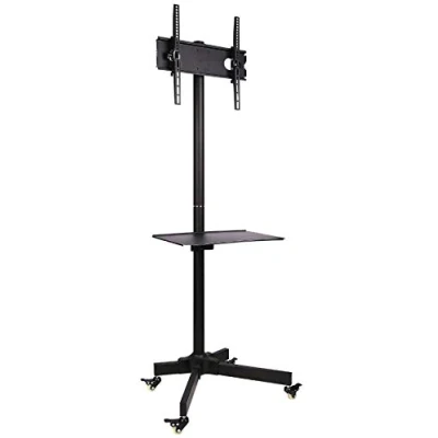 Immagine di Techly 100730 Supporto a Pavimento con Mensola Trolley TV LCD/LED/Plasma 23&quot; 55&quot; Nero