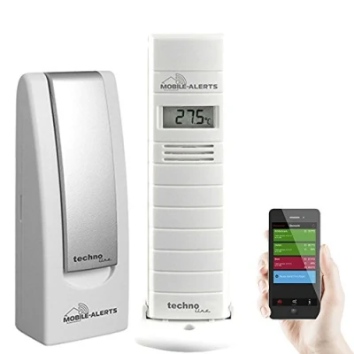 Immagine di Technoline MA 10200 + Gateway Monitoraggio temperatura e umidità di terrario/serre, bianco, 3,8 x 2,1 12,8 cm