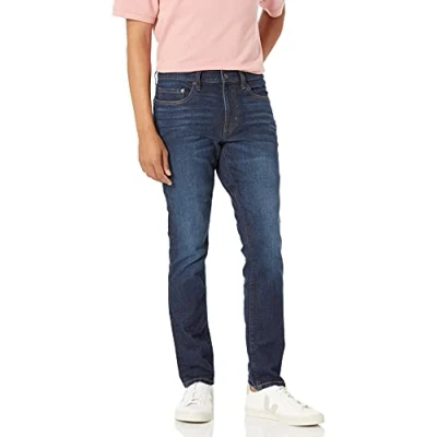 Immagine di Amazon Essentials Jeans Elasticizzati Skinny Uomo, Indaco Slavato, 31W / 28L