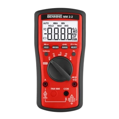 Immagine di Benning MM 2 Multimetro portatile digitale CAT II 1000 V, III 600 IV 300 V Display (Counts): 6000