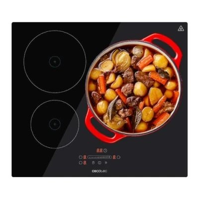 Immagine di Cecotec Piastra a Induzione 3 Fuochi Bolero Squad I 3001. Potenza massima 7200 W in 9 Livelli, Indicatore di Luce, Diametro massimo 290 mm, Booster, Rilevatore Padelle, Timer