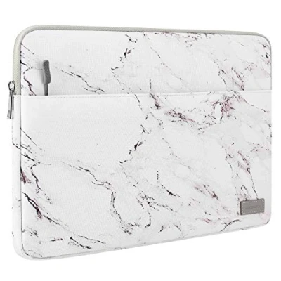 Immagine di MoKo 9 11&quot; Custodia Protettiva Impermeabile con Cerniera Due Tasche per iPad 10a/Air 5 10.9 2022 9a 8a 7a Gen 10.2, PRO 11 M2 2018, Air 4 10.9, Galaxy Tab S8 11&quot;/10.1, Marmo