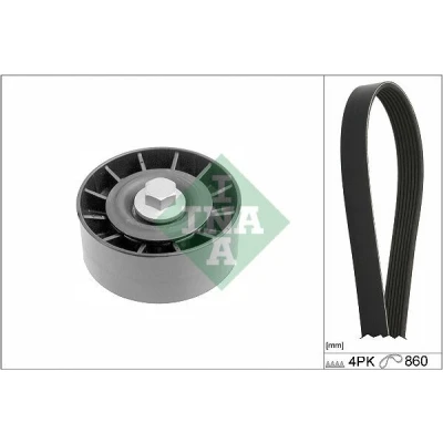 Immagine di INA 529 0392 10 Kit cinghie Poly V Controllare corsa libera generatore ed ev. sostituire