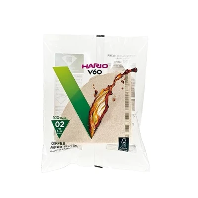 Immagine di Hario, confezione di filtri in carta per caffè, VCF 01 100M, Natural, Size 02 100pcs