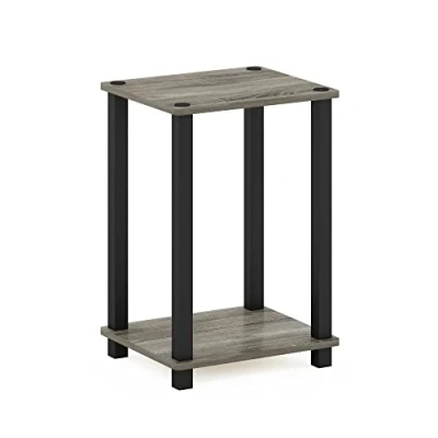 Immagine di Furinno Besi Tavolino Industriale Multiuso con Struttura in Metallo, Engineered Wood, Quercia Finn, 2 Parti