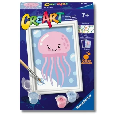 Immagine di Ravensburger CreArt Dipingere con i numeri Friendly Jellyfish