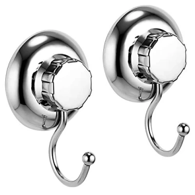 Immagine di MaxHold Sistema di Vuoto 2 Pezzi Gancio da Accappatoio Singolo Nessuna perforazione Acciaio Inossidabile Ruggine Utilizzabile in Bagno e Cucina Uncini Portasciugamani
