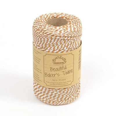 Immagine di EVERLASTO Bakers Twine Originali 100M Bobine, Cotone, Sabbia Sahara, 2 mm, 100 unità
