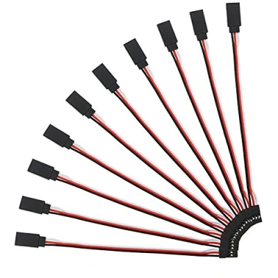 Immagine di YIXISI 10 Pezzi Servo di Estensione per RC, 150mm Extension Cable JR Connettore Spina 3 Pin RC Droni Elicotteri Auto