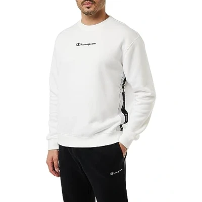 Immagine di Champion TAPE Crewneck Felpa, Uomo, Taglia: Medium, White