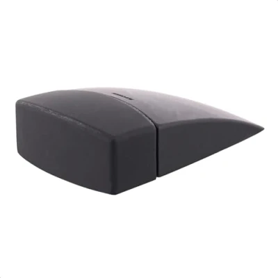 Immagine di Wagner 15515011 Fermaporta per pavimento Black Deluxe, Ø 70 x 40 20 mm, in plastica di alta qualità, colore nero lucido, autoadesivo, rimovibile senza lasciare residui