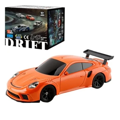 Immagine di SHOYDID RC Elettrico Mini Racing Drift Car Modello con Kit Luci 1/43 Scala 2.4G Full Proporzionale (RTR Version/Orange)