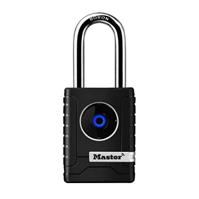 Immagine di Master Lock 4401EURLHEC Lucchetto Bluetooth Smart per uso professionale e privato, esterni, con arco lungo