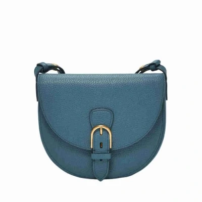 Immagine di Fossil Everleigh Borsa in pelle o cotone per donna, Blu acciaio, 20.32L cm x7.62W x17.78H