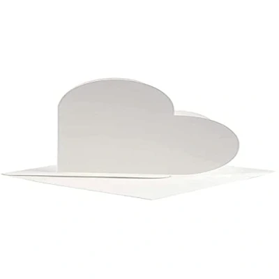 Immagine di 23760 Create Craft Biglietti a forma di cuore, colore: bianco sporco, 10 pezzi