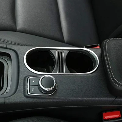 Immagine di DIYUCAR Copri portabicchieri in ABS cromato per Benz CLA 200 260 GLA classe A W176 C117 A180 2014 2017