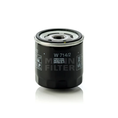 Immagine di MANN FILTER W 714/2 Filtro olio 3/4 16 UNF con due valvole blocco arretramento ad avvitamento FIAT: Cinquecento, Uno Hatchback