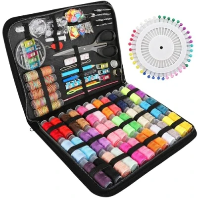 Immagine di Kit Cucito,Set da Cucito,226 Cucito Accessori,Scatola per Cucire Bambini,Set Professionale,Scatola