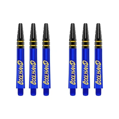 Immagine di RED DRAGON Luke Humphries Blue Nitrotech Intermediate Dart Stems (aste) 2 set per confezione (6 steli in totale)