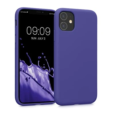 Immagine di kwmobile Custodia Compatibile con Apple iPhone 11 Cover Back Case per Smartphone in Silicone TPU Protezione Gommata blu viola