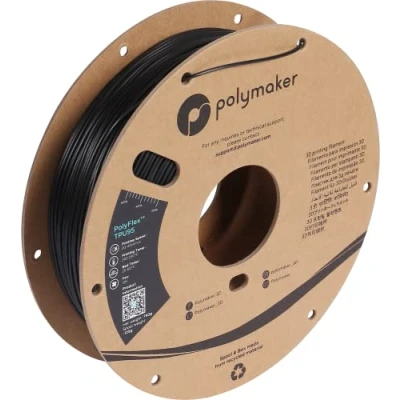 Immagine di Polymaker PD01001 PolyFlex TPU 95A Filamento per stampante 3D flessibile 1.75 mm 750 g Nero 1 pz.