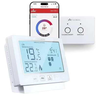 Immagine di Plikc Cronotermostato digitale Wifi dual band compatibile con Alexa (Neve PRO RFW)