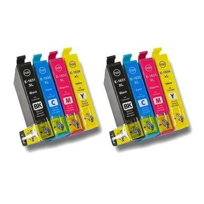 Immagine di Patronenprofis 2 Set = 8 cartucce compatibili T16 XL per Workforce WF 2010 W, 2510 WF, 2520 NF, 2530 2540 2630 2650 DWF, 2660 2750 2760 DWF. F