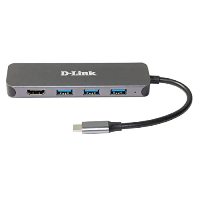 Immagine di D Link DUB 2333 5 Porte USB C® (USB 3.1) Multiport Hub Antracite