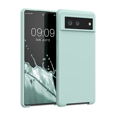 Immagine di kwmobile Cover per Google Pixel 6 Custodia Back Case Smartphone in Silicone TPU Protezione Gommata menta matt