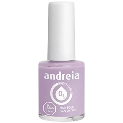 Immagine di Andreia Vernis Halal Smalto Vegan, Permeabile e Traspirante conforme ai requisiti Alta Qualità Colore B1 Viola Sfumature di Blu 10,5 ml
