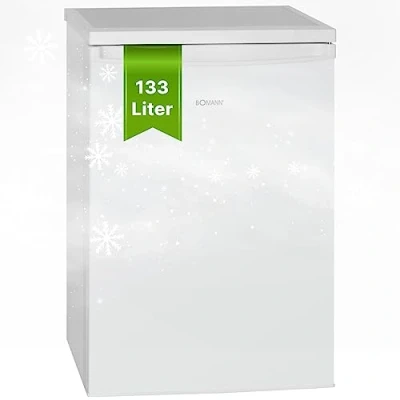 Immagine di Bomann Frigorifero 133L in acciaio inox VS2185 1 inox, Capacità netta: 133 litri, Illuminazione interna a LED, Controllo continuo della temperatura, 3 ripiani vetro