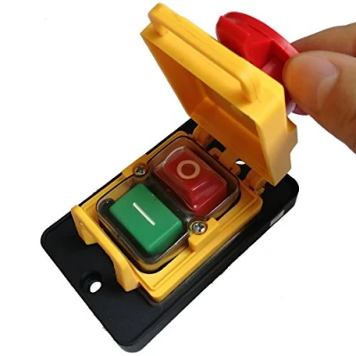 Immagine di KEDU KJD22 4pins IP54 250VAC 12 (10) A 5E4 On/Off elettromagnetico Interruttore di Alimentazione Macchina TUV