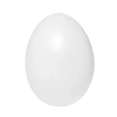 Immagine di Ideen mit Herz Uova in plastica con foro, altezza 6 cm, diametro 4,5 bianco, 25 pezzi