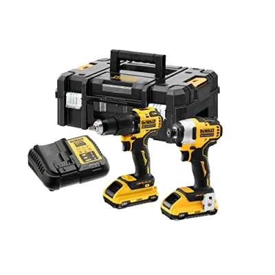 Immagine di DEWALT DCK2062L2T QW KIT XR 18V = DCD709 Taladro Percutor + DCF809 Atornillador Impacto 2 baterías +maletín TSTAK II