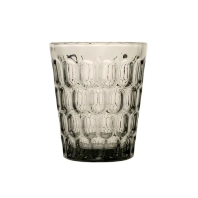 Immagine di H&amp;h set 6 bicchieri blow in vetro grigio cl 32