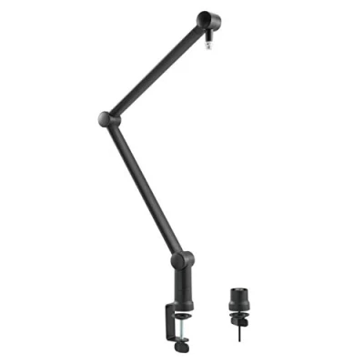 Immagine di LogiLink AA0127 braccio microfono professionale con a forbice pieghevole per Game Streaming/Podcasts/Broadcasts ecc., rotazione 360 e regolazione angolo flessibile