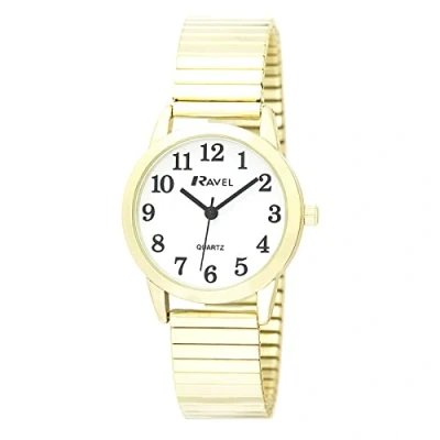 Immagine di Ravel Orologio al Quarzo unisex moderno e minimale per tutti i giorni Analogico R0232.02.1 Bracciale Espansore in Acciaio Inossidabile Color Oro