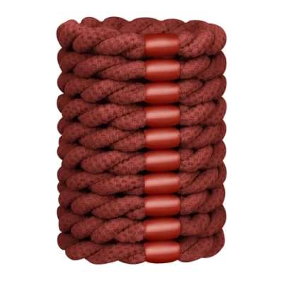 Immagine di JessLab Elastici per Capelli Donna, Fasce Elastiche Resistenti, Accessori Delicati e Senza Danni Tutti i Tipi di Capelli, Rosso