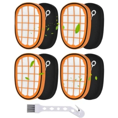 Immagine di Rebirthcare 4 filtri per philips speedpro max aqua fc6812 fc6813 fc6822 fc6823 fc6826 fc6723/01 fc6901 fc6904 xc7042/01 xc8045/01 xc8147/01 fc5005/01 accessori picambio filtro