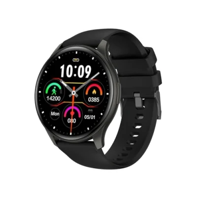 Immagine di Trevi T FIT 235 A Smartwatch con Display 1.43&quot; AMOLED, Orologio Smart Funzione Chiamata Wireless, Controllo Allenamento Fisico e Stato Benessere, Monitoraggio del Sonno, IP67, Nero