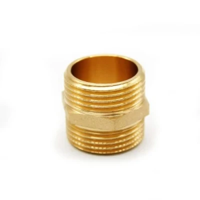 Immagine di DOJA Barcelona Raccordi Ottone Maschio 3/8&quot; Riduttore Filettato Idraulici per Aria, Acqua, Gas, Combustibile, Olio Nipplo Rubinetto la Circolazione nel Tubo