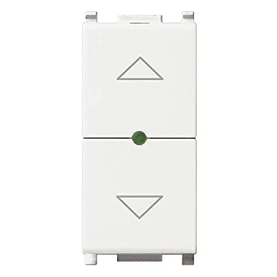 Immagine di Vimar 14196 Plana Commutatore elettronico centralizzabile Quid per tapparella cosφ 0,6 2 A 220 240 V 50/60 Hz, memorizzazione di posizione