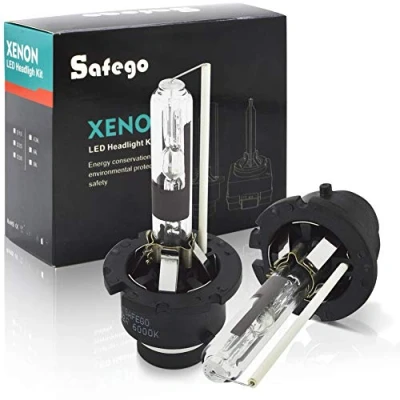 Immagine di Safego 2 x D2R Lampade di Ricambio Xenon Bulb Xeno HID Lampadina Faro 35W Impermeabile Lampada allo Coppia 6000K Bianco