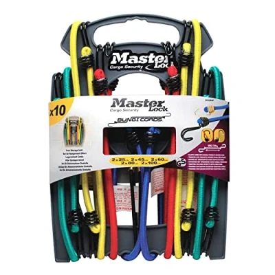 Immagine di Master Lock P60905 Corda elastica (L x L) 80 cm 18 mm Con ganci